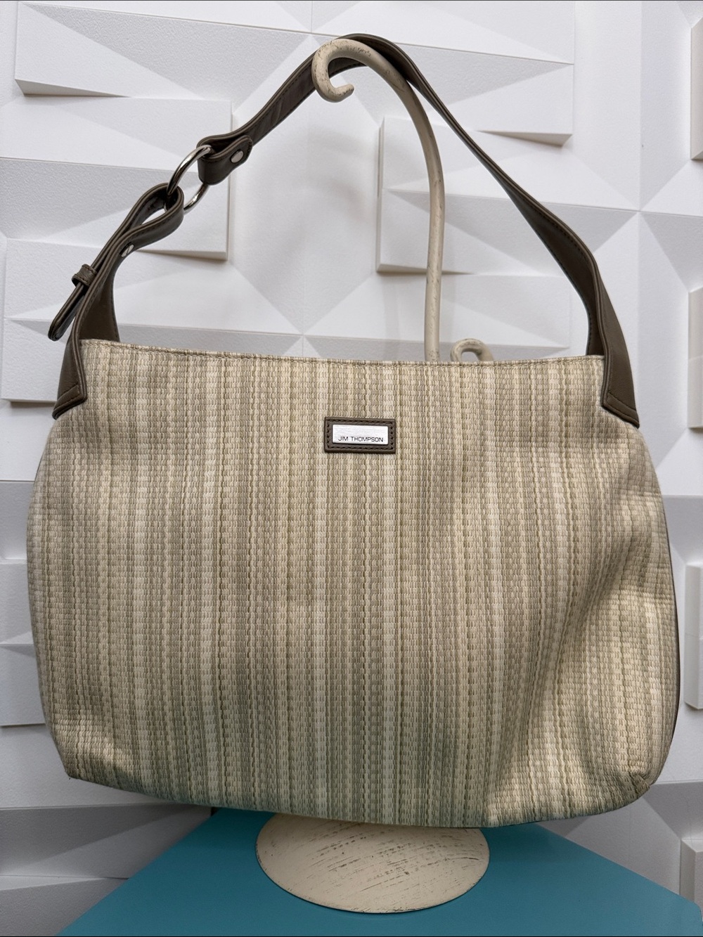 Jim Thompson woven silk shoulder bag NWOT